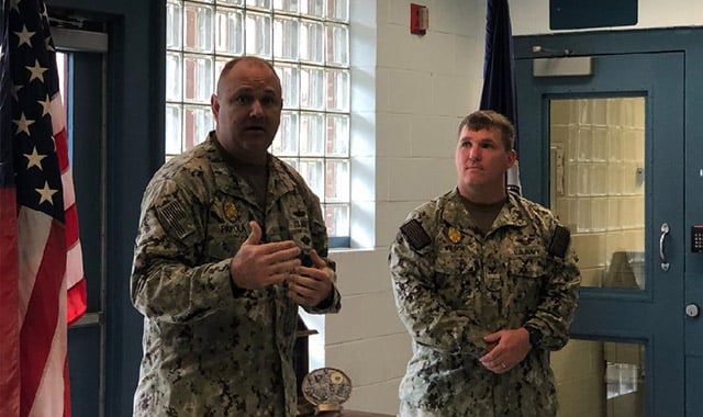 james wilson reinlisting in the navy