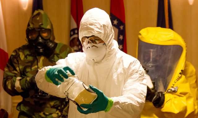 CBRNE-LAT-Dec14 researcher working in a lab