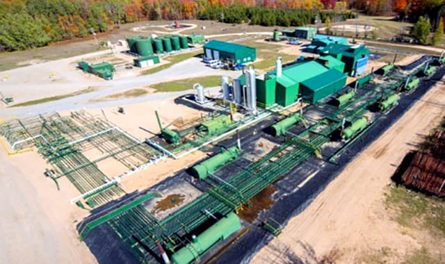 CCS-blog Core Energy’s CO2-EOR processing facility in Michigan