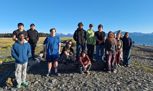 alt=stem Students from multiple communities across the Kenai Peninsula Borough School District attending the amped on energy camp
