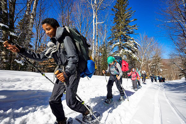 Photo: fort waynflete students working during their winter trip