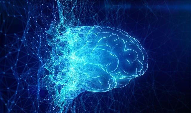 Image: Abstract picture of a brain to signify innovation in brain-computer interface technology