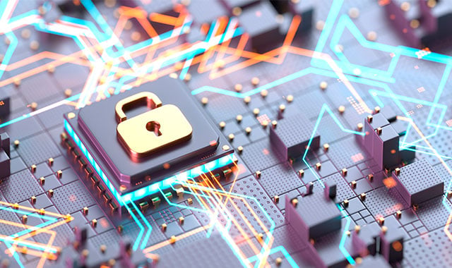 alt= a close up image of a lock on a circuit board