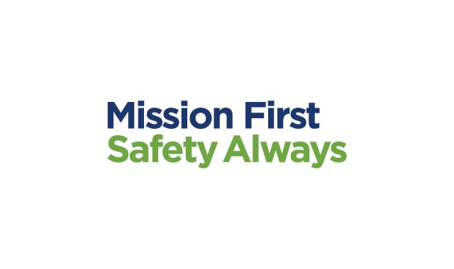 alt= Mission First Safety Always logo